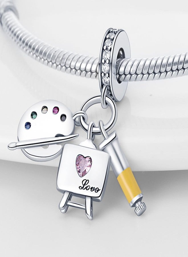 HappyStar 925 Sterling Silver Charms for Bracelets and Necklace Dangle Pendants Beads Charms Fits Charms Bracelets for Woman Jewelry Gifts (with one Spacer Bead Charms) - Image 2