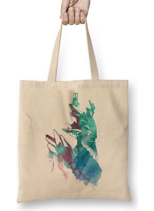 Baskı Dükkanı Print Shop Dota 2 Leshrac Cloth Bag Long Handle 