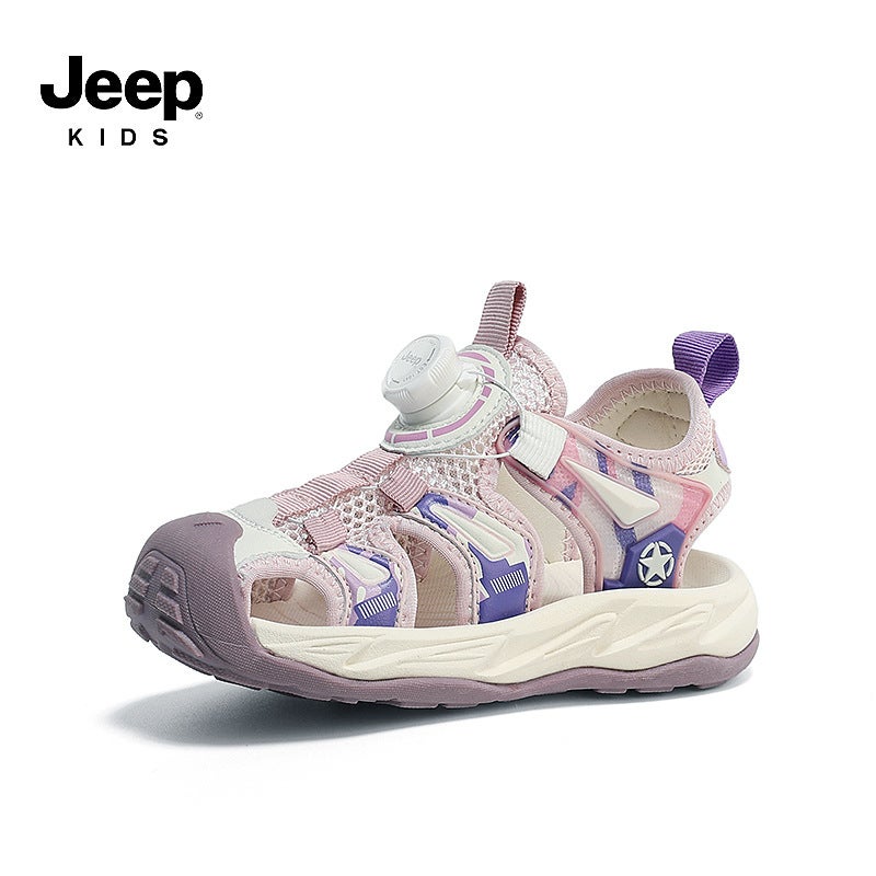 Jeep Children'S Sandals Summer Summer Breathable Middle And Large Children'S Non-Slip Baby Boys Beach Shoes - Image 1