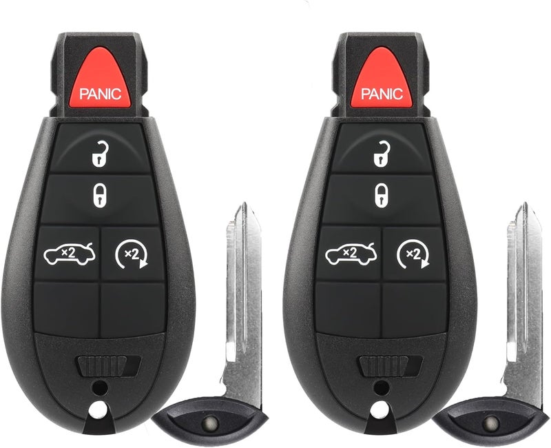 NPAUTO Key Fob Fobik Replacements for Dodge Challenger 2008-2014, Durango, Charger, Chrysler 300, Jeep Grand Cherokee Truck Keyless Entry Remote Control Start Car Key Fob (M3N5WY783X, 433 MHz, 2-Pack) - Image 1