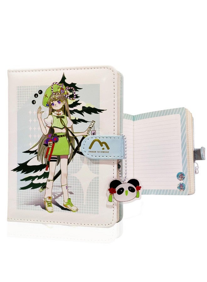 FunBlast FunBlast Kawaii 3D PU Leather Diary, Notebook Color Pages Diary with Magnetic Strap Lock, Journal Diary for Girls, Diary Set Notebooks for Girls, Size A5 (112 Pages) (Print May Vary)  - Image 1