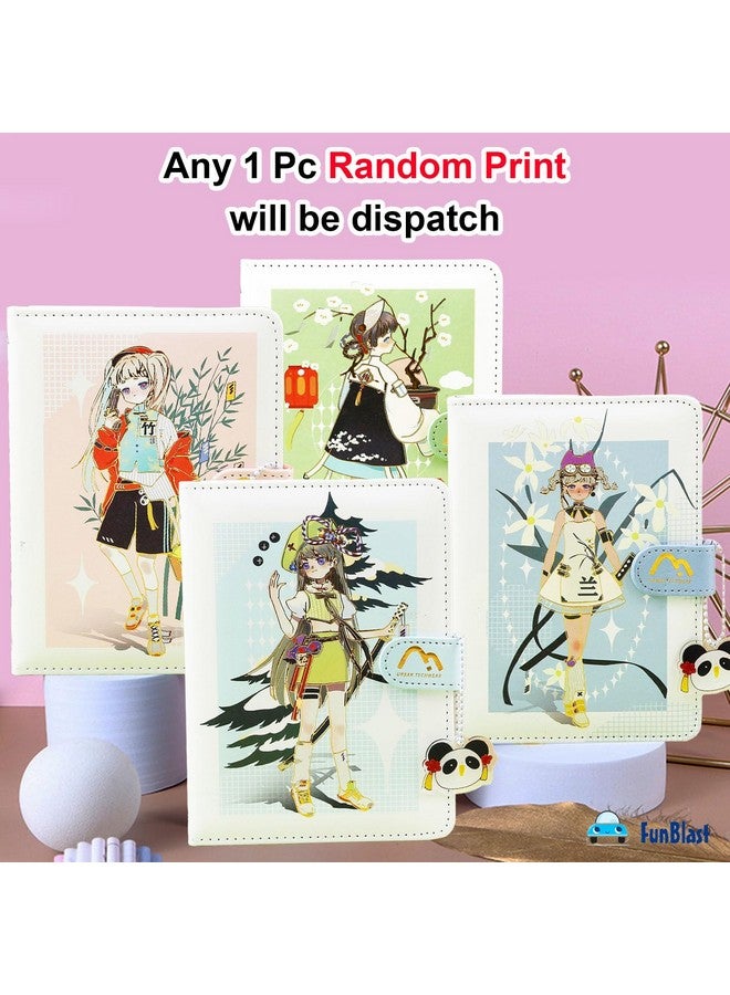 FunBlast FunBlast Kawaii 3D PU Leather Diary, Notebook Color Pages Diary with Magnetic Strap Lock, Journal Diary for Girls, Diary Set Notebooks for Girls, Size A5 (112 Pages) (Print May Vary)  - Image 4