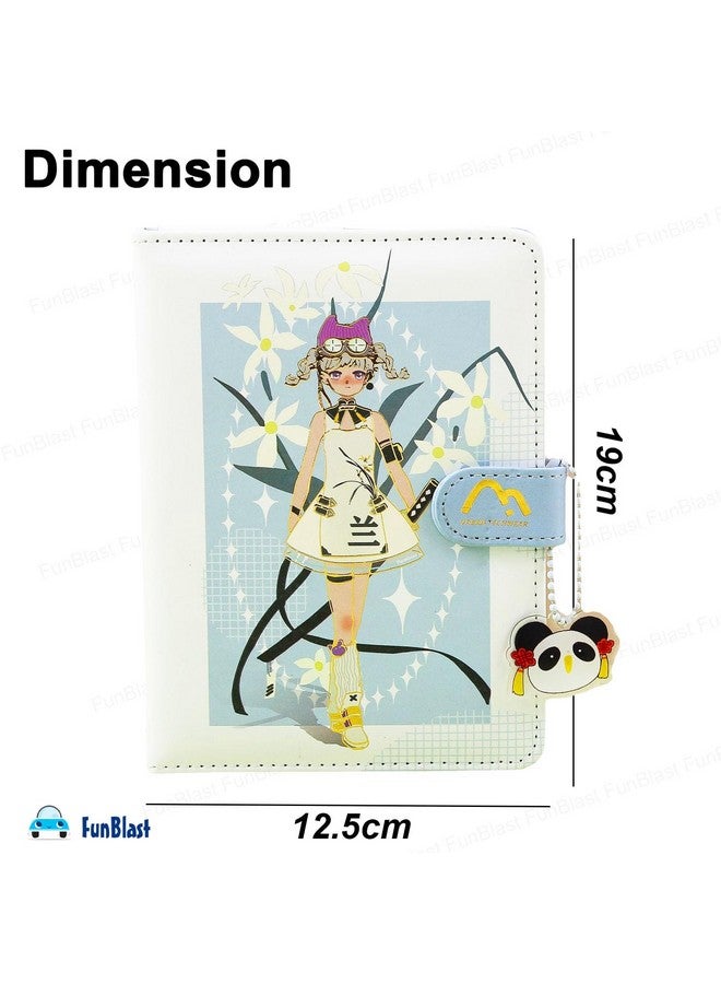 FunBlast FunBlast Kawaii 3D PU Leather Diary, Notebook Color Pages Diary with Magnetic Strap Lock, Journal Diary for Girls, Diary Set Notebooks for Girls, Size A5 (112 Pages) (Print May Vary)  - Image 2