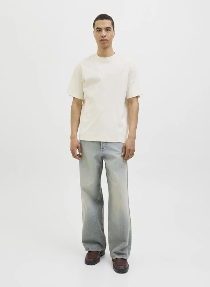 JACK & JONES  Logo Crew Neck T-Shirt for Men | Best Price UAE