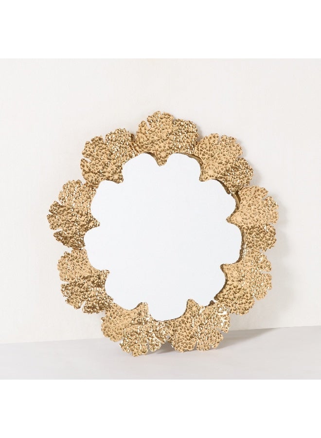 Home Box Delp Premium Heavy Duty Metal Textured Wall Mirror 66 x 3.8 x 64.8 cm  - Image 1