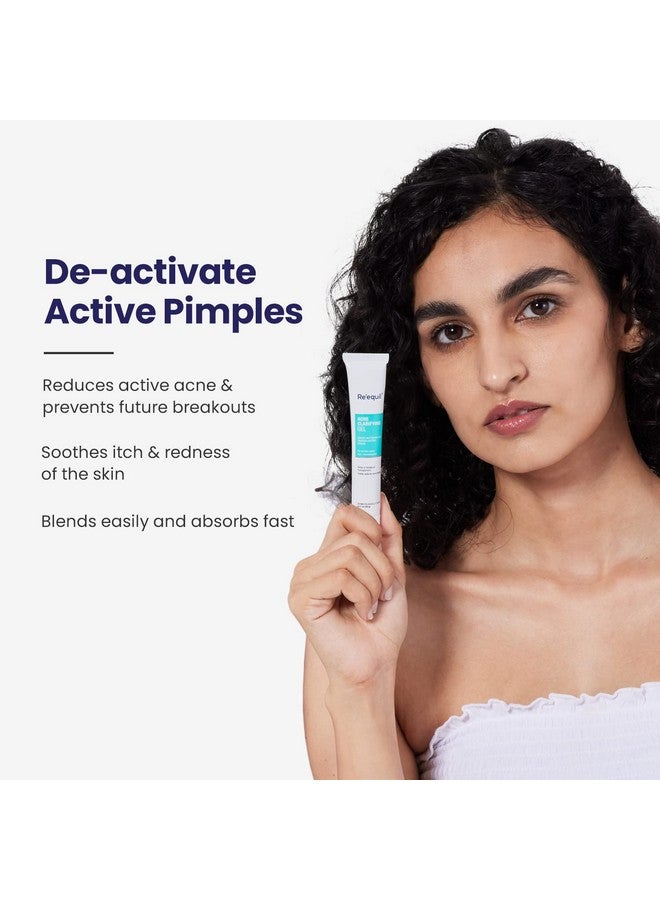 RE' EQUIL Acne Clarifying Gel With Salicylic Acid & Glycolic Acid | For Active Acne & Pimple Treatment | Pimple Removal Gel | Acne-Prone Skin | 20G - Image 3