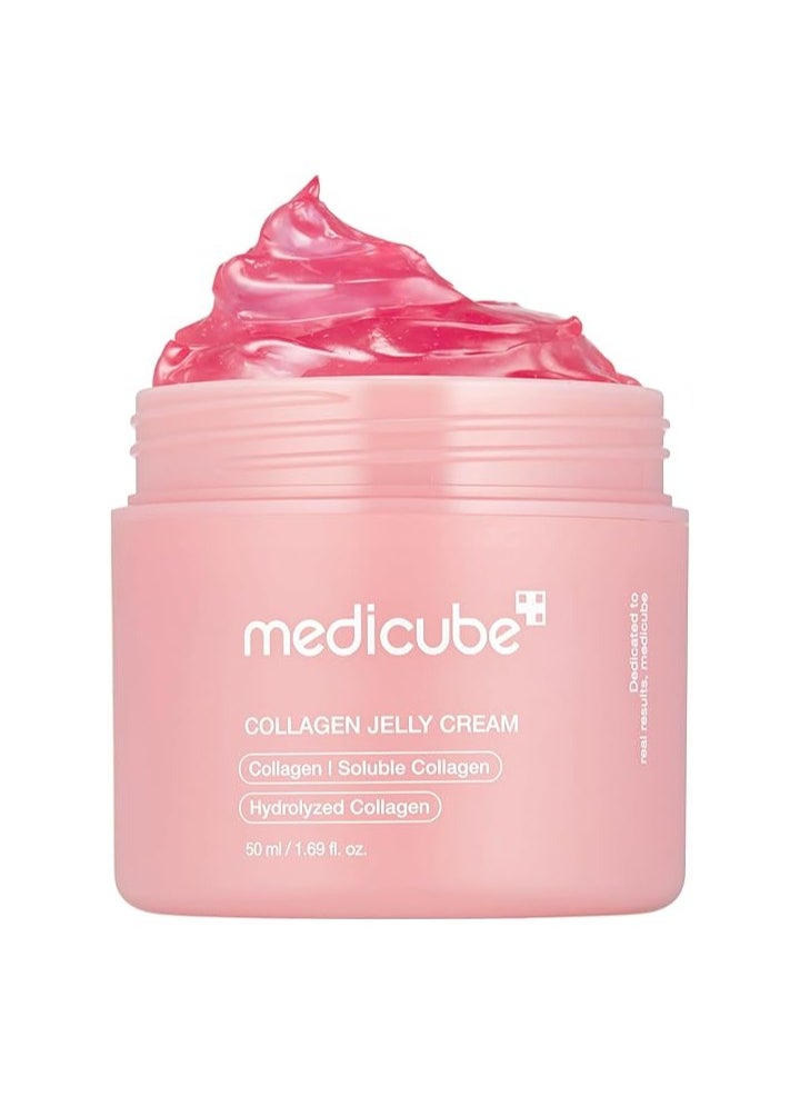 Medicube - medicube Collagen Jelly Cream- Niacinamide & Freeze-Dried Hydrolyzed Collagen - Boosts skin's barrier hydration and gives 24h Glow & Lifted Look - Korean skincare (1.69 Fl Oz - Image 1
