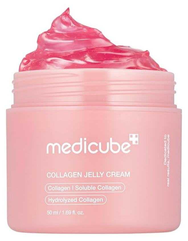 ميديكيوب كريم جيلي الكولاجين من ميديكيوب - نياسيناميد وكولاجين مجفف بالتجميد - يعزز ترطيب حاجز البشرة ويمنحها توهجًا ومظهرًا مرفوعًا لمدة 24 ساعة - منتجات العناية بالبشرة الكورية (1.69 أونصة سائلة) - Image 1