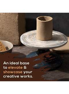 Falling In art Falling In Art 7 Inch Pottery Wheel for Adults, Heavy Duty Metal Pottery Decorating Banding Wheel  - Image 3