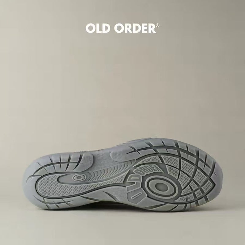 حذاء رياضي منخفض بنعل سميك وقابل للتنفس من OLDORDER 2026 رمادي فضي - Image 4