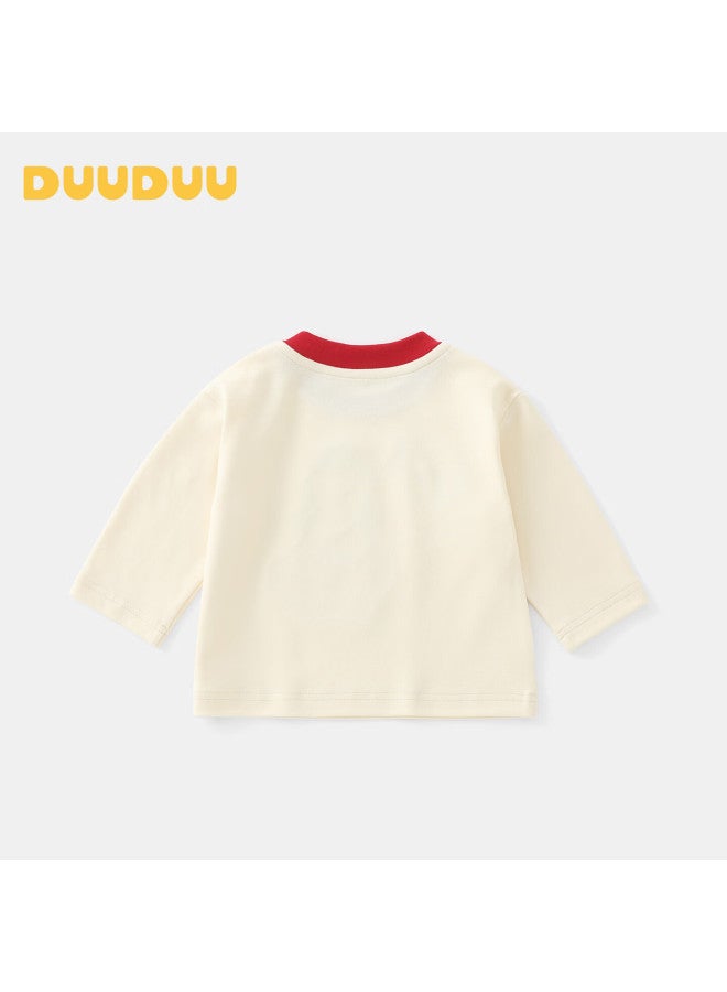 Duuduu Kids Long Sleeve T-shirt Uni Toddler Base Shirt Baby Top Baby Outwear Little Penguin 80 - Image 2