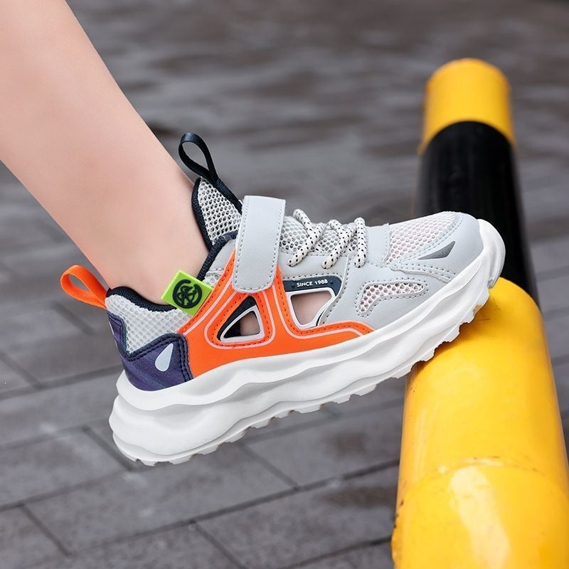 Little Yellow Duck Boys'' Mesh Shoes, Kidsren''s Sports Shoes, Summer Breathable Shoes for Middle-Aged and Older Kidsren, Primary School Boys'' Shoes, Boys'' Sandals - Image 1