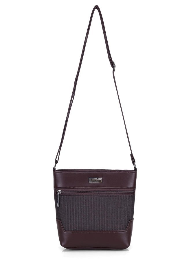 JI ACCESSORIES J I ACCESSORIES Sling Bag for Women - Stylish Crossbody Handbag for Travel, Office & Evening Use (MAROON) - Image 4