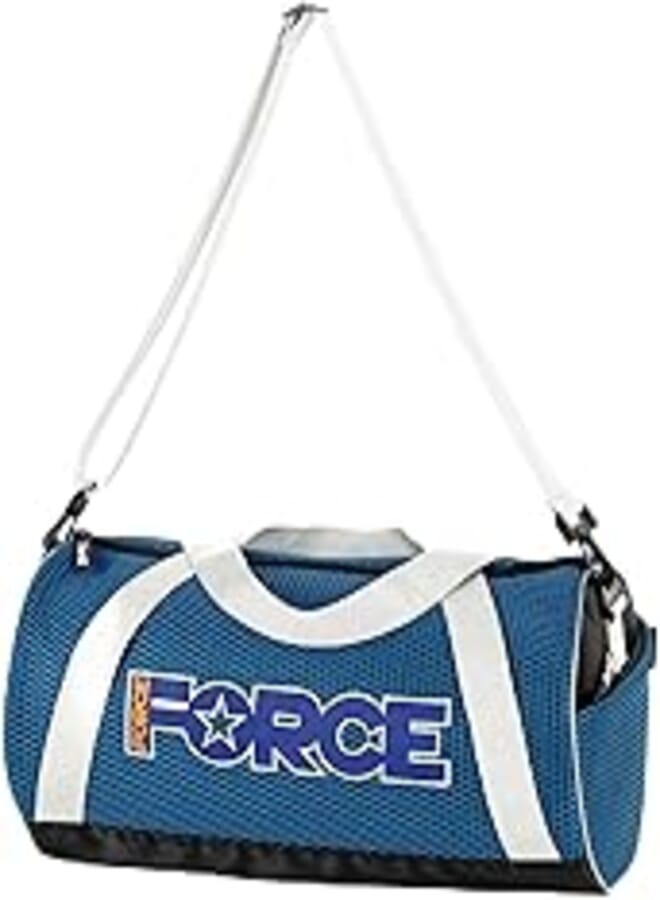 Force Sports Bag Mesh | Durable & Stylish | Gym Workout Travel Beach | 45x25x25 cm | Teal Blue