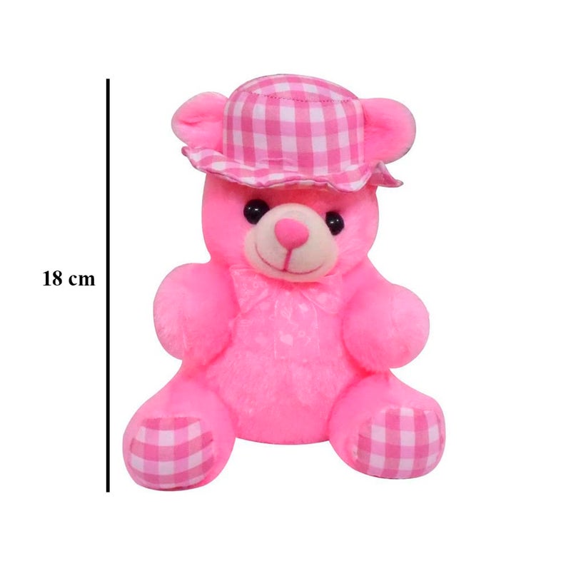 Saugat Traders Saugat Traders Birthday Gift for Girls Boys Girlfriend Boyfriend Husband Wife Kids Toddler Birthday Greeting Card Soft Cap Teddy Bear 18 cm - Image 4