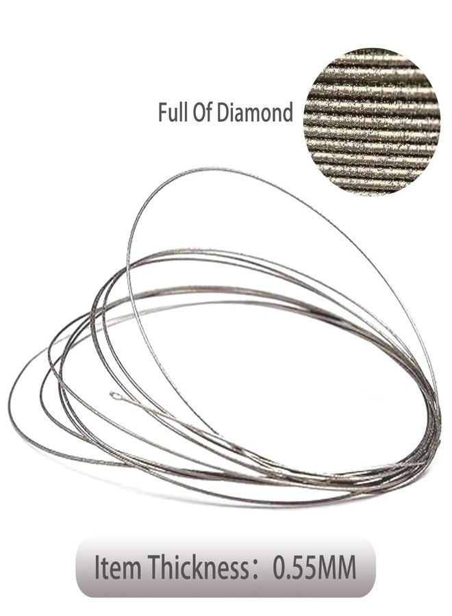 Yoodoyee 1PC steel frame top saw with 0.5mm diamond wire saw, used as a multifunctional manual tool for cutting marble, wood, stone and metal (Cutting Saw Blades+Wire 0.55mm) - Image 4