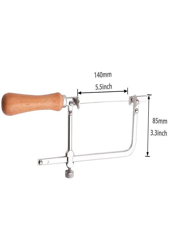 Yoodoyee 1PC steel frame top saw with 0.5mm diamond wire saw, used as a multifunctional manual tool for cutting marble, wood, stone and metal (Cutting Saw Blades+Wire 0.55mm) - Image 2