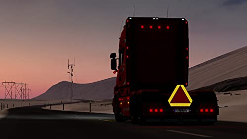 Sicol Plus Slow Moving Vehicle Sign (Pack of 01) Tractor Stickers, Golf Cart Accessories, smv signs UTV Tractor Reflective warning signs size 16 X 14 Inches Triangle Reflectors for Highway Safety - Image 5