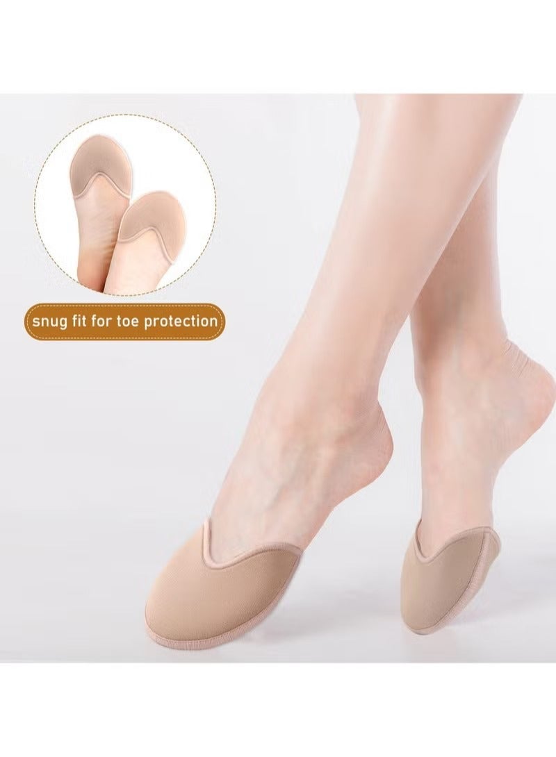 Toe Cover Shoes with Padding, Ballet Shoes Pointe, Skin Color Toe Protectors & Half Insoles for Foot Care Women - Image 2