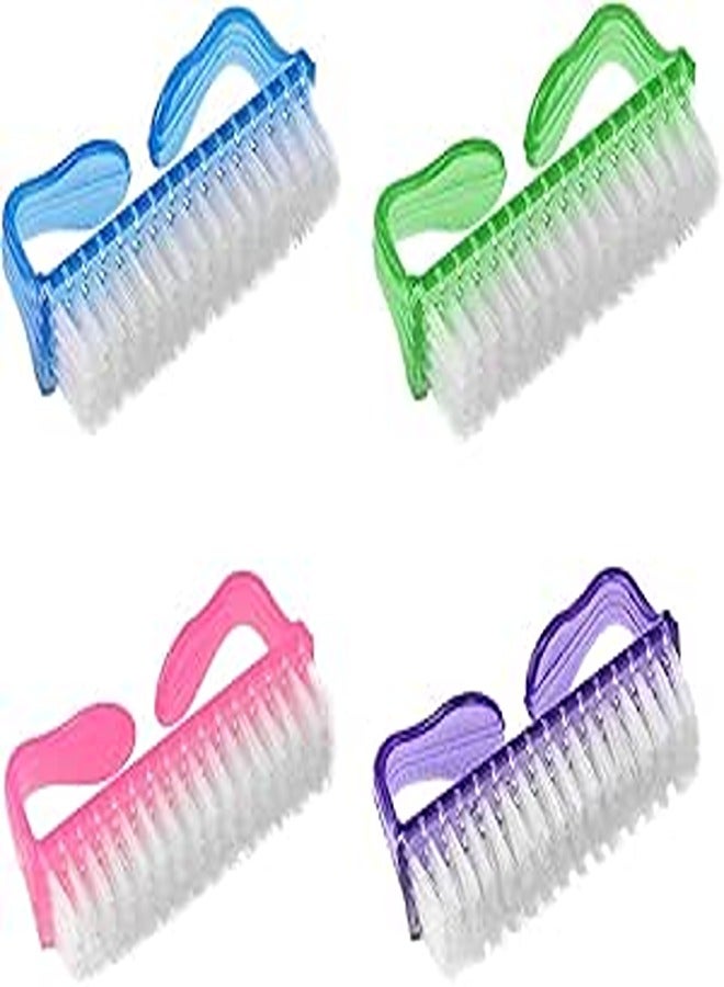 Plastic Handle and Nail Brush, 4 Pieces
