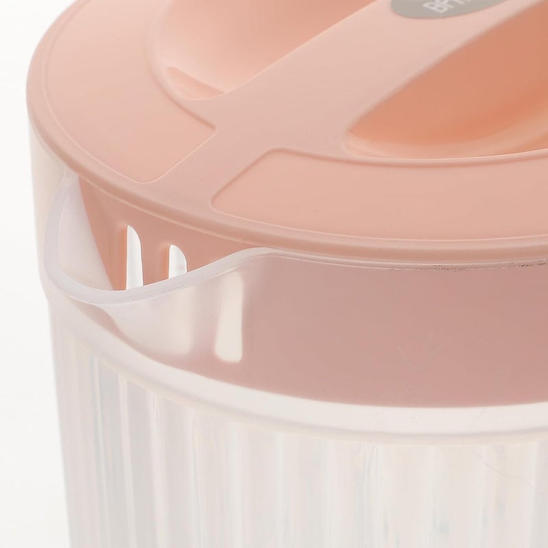 Plastic Drink Pitcher with Lid 2l Pink High Temperature Resistant Juice Container for Fridge and Home Beverage Serving - Image 4