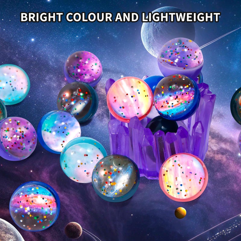 Pllieay 20PCS Space Bouncy Balls Bulk, Birthday Party Favors for Kids 32mm Space Theme Bouncy Balls for Kids Party Favors, Gift Bag Fillers, Easter Pinata Stuffers, Classroom Prizes and Pet Toys - Image 4