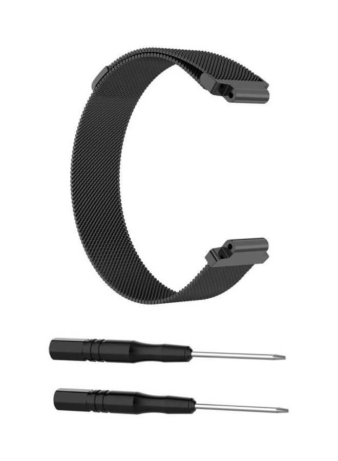 NIBEMINENT Replacement Strap With 2-Piece Screwdriver For Garmin Forerunner 235 Black - Image 1