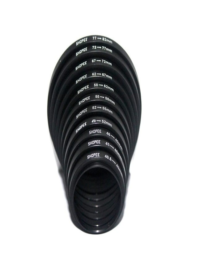 SHOPEE 40.5mm-82mm Lens Ring,Include 11 Stepping Rings 40.5mm-43mm, 43mm-46mm, 46mm-49mm, 49mm-52mm, 52mm-55mm, 55mm-58mm, 58mm-62mm, 62mm-67mm, 67mm-72mm, 72mm-77mm,77mm-82mm Stepping Rings Set - Image 1