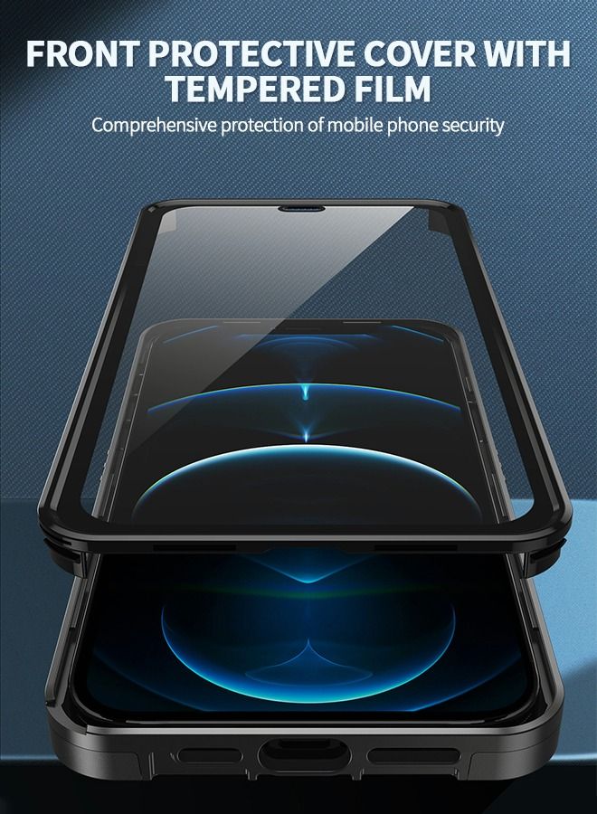 GROIC Cover for IPhone 14 Pro Max 6.7 Inch Case 360° Full Body Protection Silicone Bumper  with Kickstand and Dual Layer Built-in Tempered Glass Screen Protector Shell - Image 3