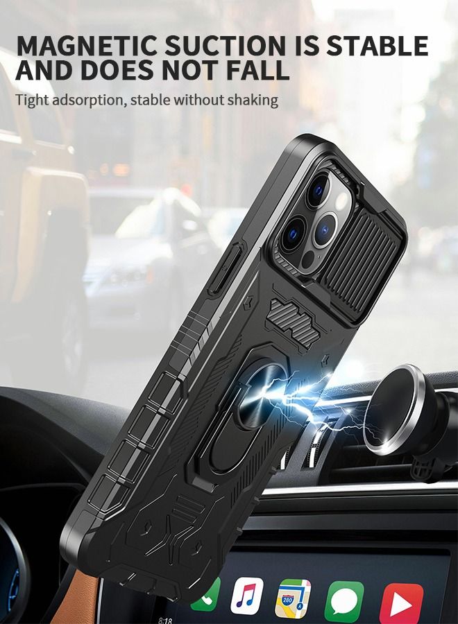 GROIC Cover for IPhone 14 Pro Max 6.7 Inch Case 360° Full Body Protection Silicone Bumper  with Kickstand and Dual Layer Built-in Tempered Glass Screen Protector Shell - Image 5