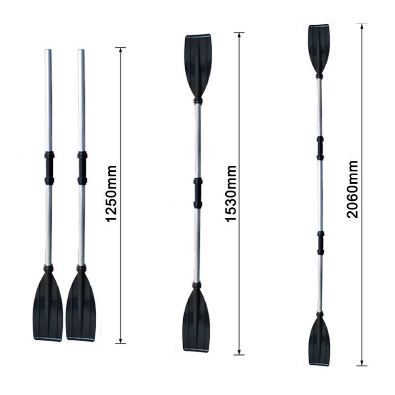 2Pcs Detachable Oars Rubber Boat Thickened Aluminum Alloy Paddle Fishing Boat Strong Hand Paddle Rafting Paddle Boating Accessories - Image 4