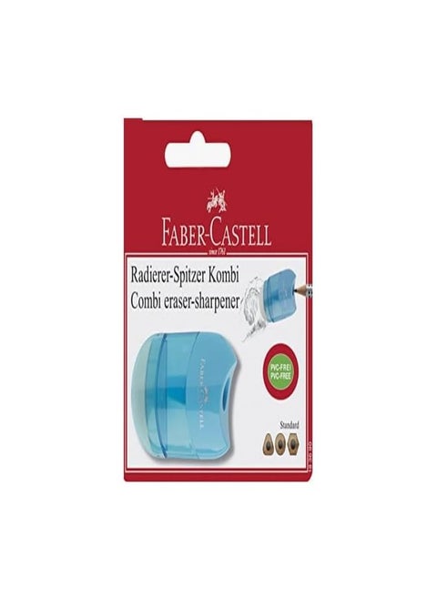 Single Hole Sharpener Eraser With Barrel Blister Pack