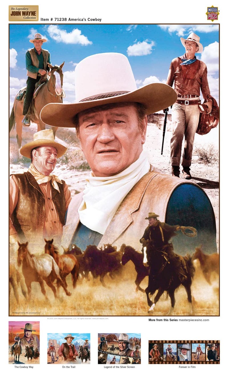 MasterPieces 1000 Piece John Wayne Jigsaw Puzzle for Adults, Family, Or Youth - America's Cowboy - 19.25"x26.75" - Image 4