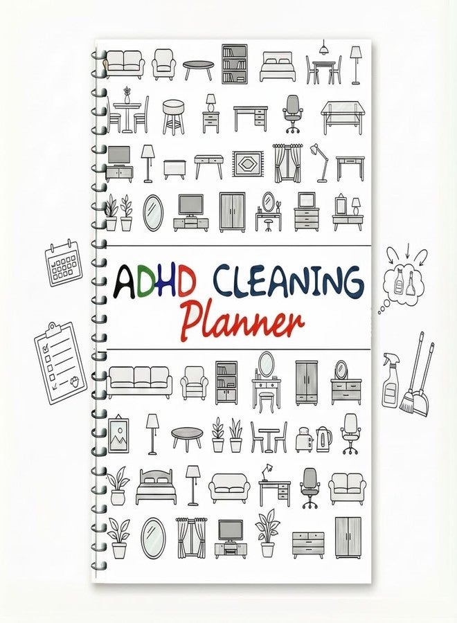 KR. LIF ADHD Cleaning Planner for Adults Women, Daily Cleaning Schedule & Checklist Organizer - Focus Planner to Improve Home Organization and Task Productivity - Image 1