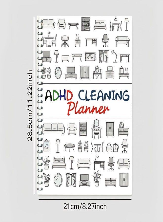 KR. LIF ADHD Cleaning Planner for Adults Women, Daily Cleaning Schedule & Checklist Organizer - Focus Planner to Improve Home Organization and Task Productivity - Image 4