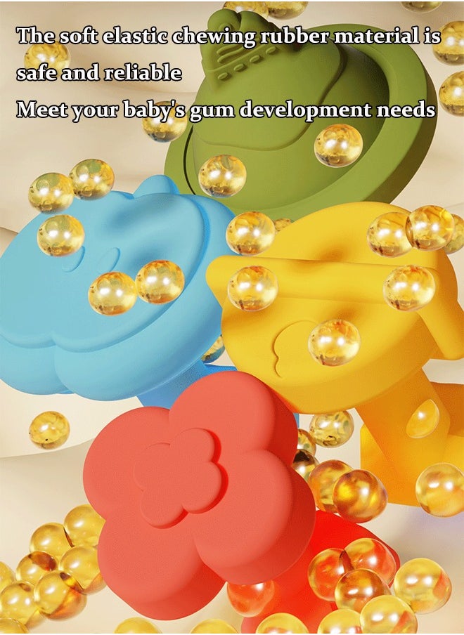 Aissiora Baby rattle toys Baby teethers Early education toys Color cognition Fine motor training Suitable for babies from 3 months onwards  - Image 4
