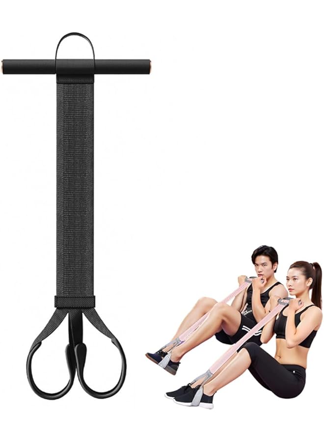 Yoga Pedal Resistance Fabric Band with Handles Anti-Broken Elastic Sit Up Pull Rope for Strength Training 120lb Full-Body Excercise Band Portable Unisex Resistance Exercise Bands