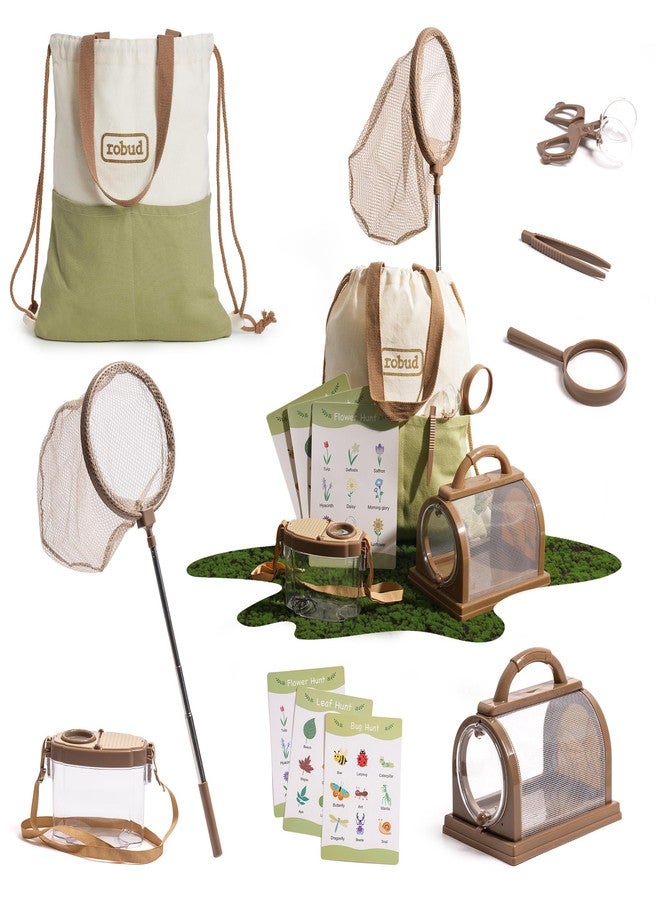 ROBUD Kids Explorer Kit, Bug Catcher Kit with Bag Kit, Outdoor Exploration Set for Camping, Montessroi Toy for Kids Coming Closer to Nature，WRP07 - Image 1