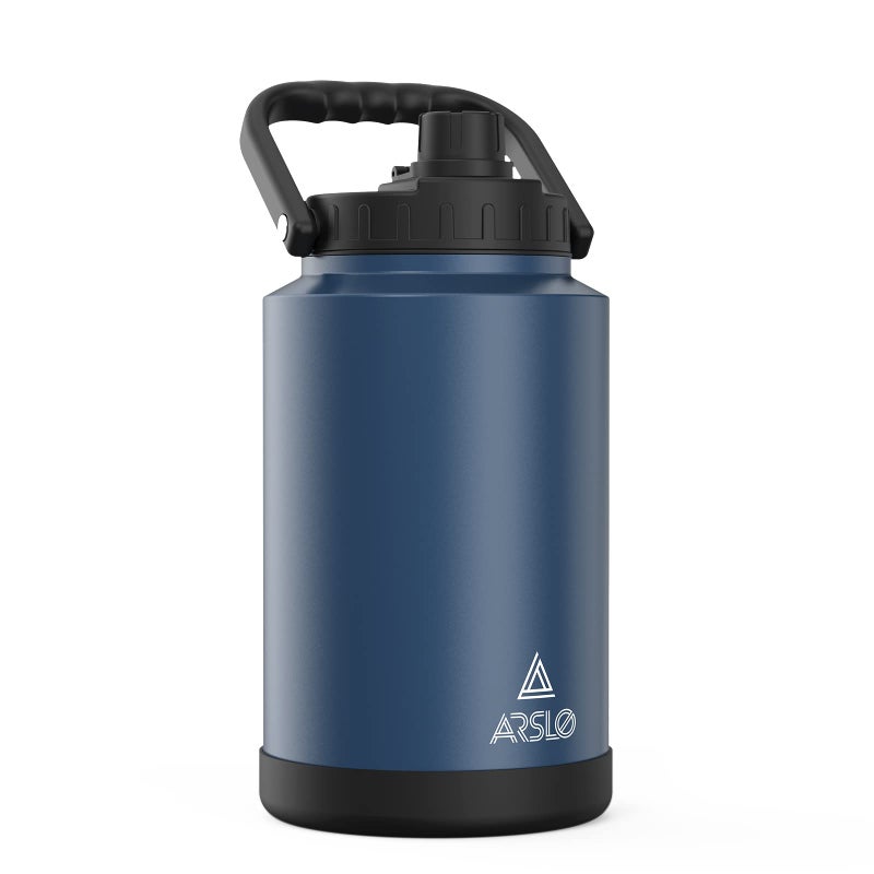 Arslo large Insulated Water Jug With Handle One Gallon Insulated Water Bottle 1 Gallon Stainless Steel Water Jug