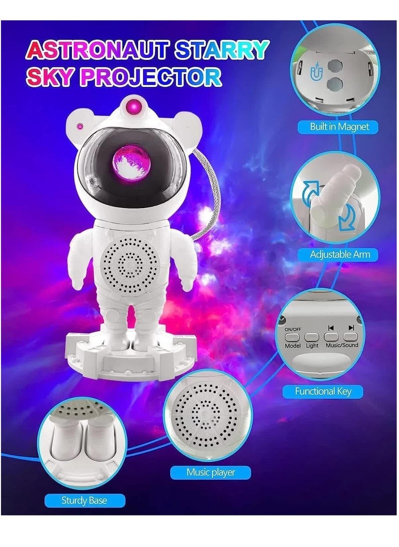 Star Night Light Projector, Music Bluetooth Speaker, Spaceman Astronaut Galaxy,Timer, Remote Control,360°Rotation Head, Nebula Starry Sky Moon Multi-Projection,Sleeping Lamp,Game Room Gift - pzsku/Z2FB0126B6AC3843113B7Z/45/_/1706002381/f6224f9b-9e34-4cd8-a013-70fe8680af9c