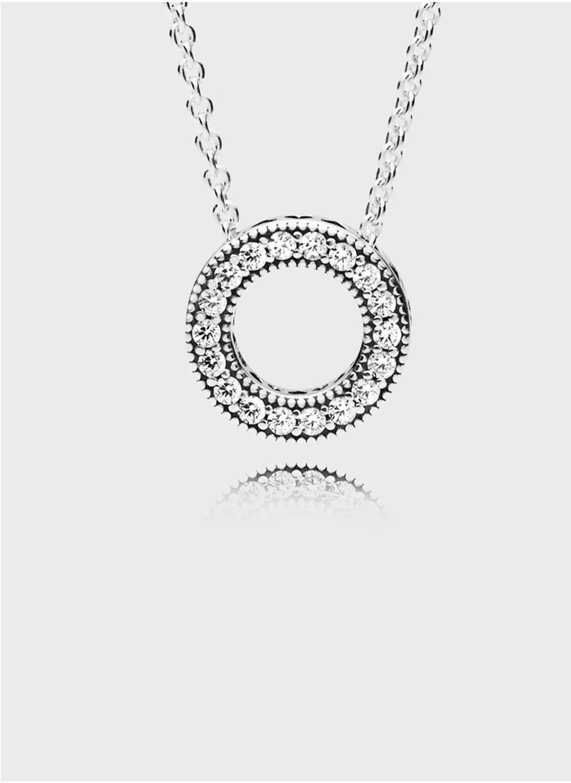 PANDORA  Pandora Logo Pavè© Circle Collier Necklace for Women | Best Price UAE