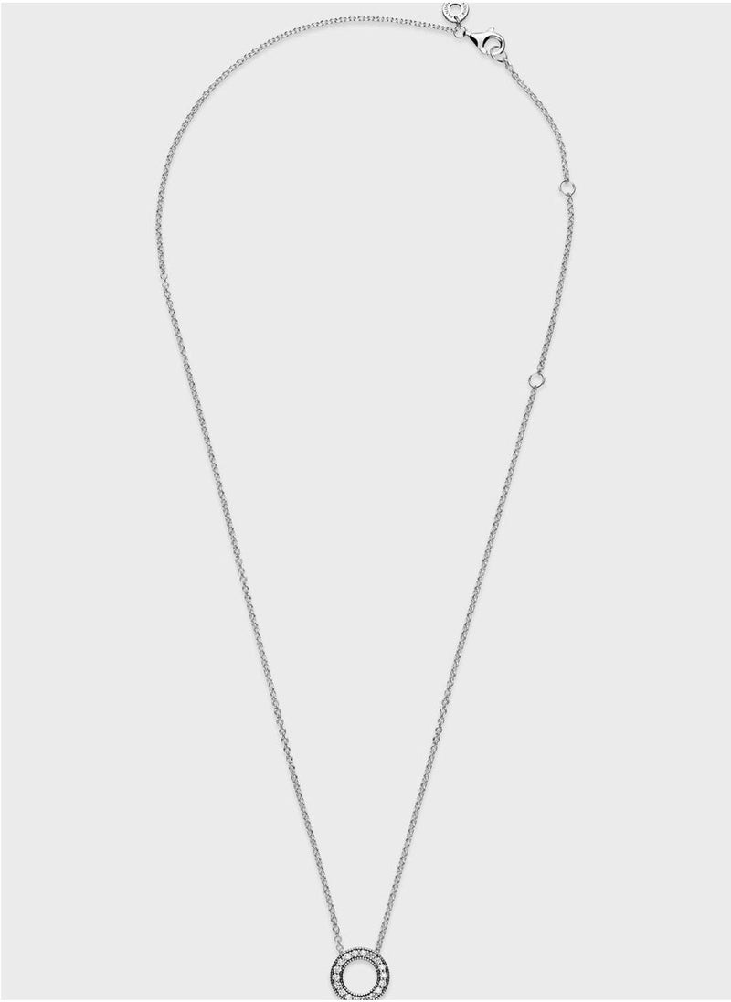 PANDORA Pandora Logo Pavè© Circle Collier Necklace  - Image 3