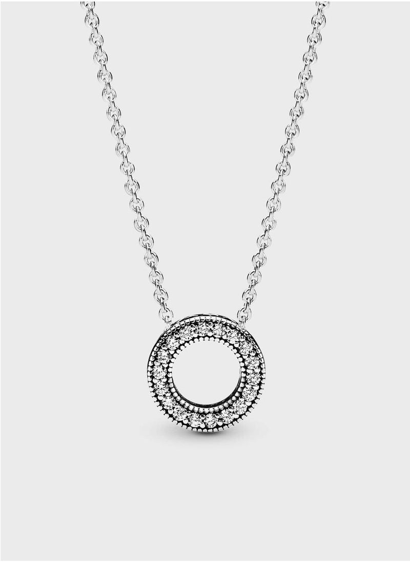 PANDORA Pandora Logo Pavè© Circle Collier Necklace  - Image 1