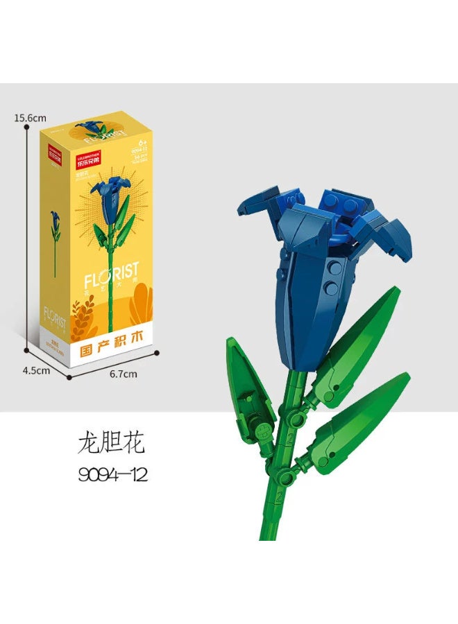 Gentian Flower (108) Pieces