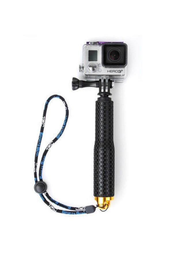 Lnsta360 Extension Rod Telescopic Bracket Sports Camera Buoyancy Rod Feiyu Extension Rod 19 Inch 36 Inch Selfie Stick-Color:19-inch Selfie Stick/Gold  - Image 1