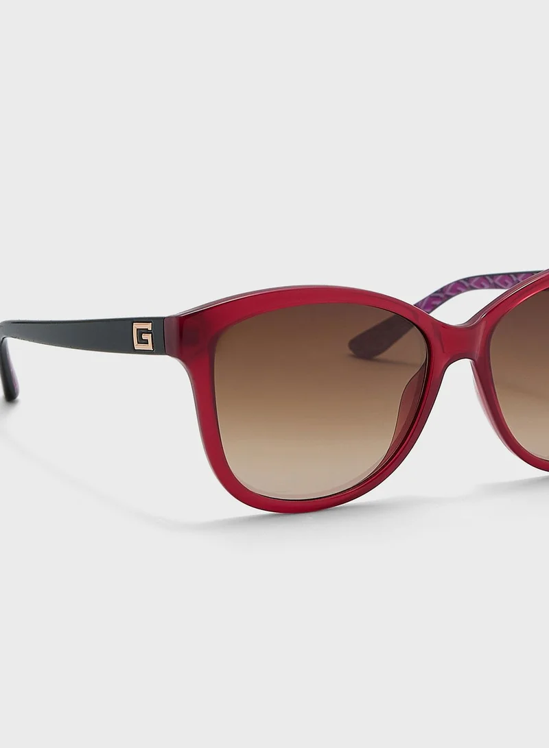 GUESS Butterfly Shape Sunglasses