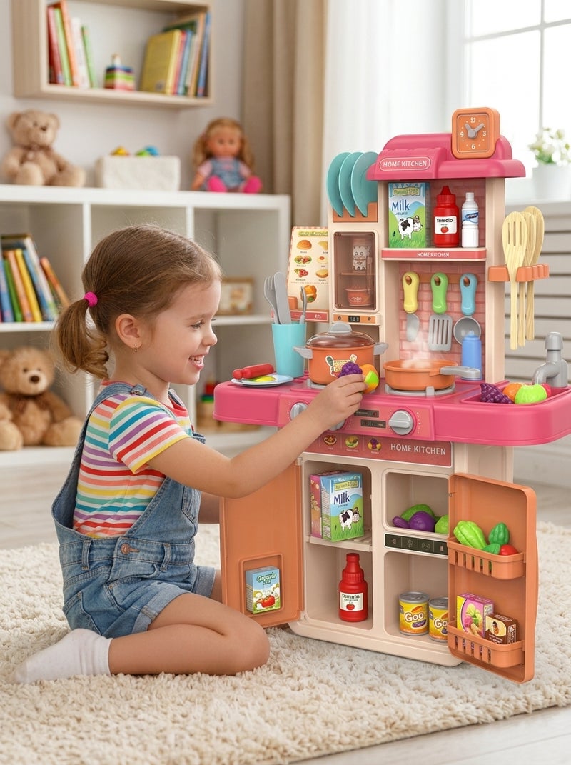 general The Large Kitchen 42pcs 708 is a premium playset designed to deliver a realistic and enjoyable cooking experience for children. It includes 42 diverse pieces of utensils and accessories that let kids imitate their parents in the kitchen while developing fine motor skills. Crafted from durable, child‑safe plastic, it ensures safety during active play. Its spacious design provides ample room for group play, encouraging cooperation and social interaction. - Image 1