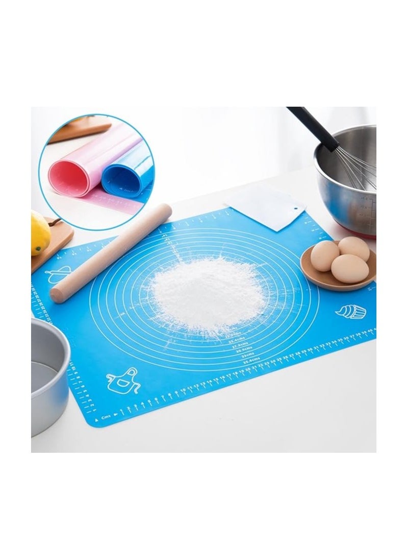 Silicone Baking Mat For Pastry Rolling With Measurements Liner Heat Resistance Table Placemat Pad Board REUsable Non Stick Housewife