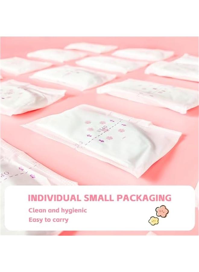 رينكس وسادات رضاعة للاستعمال مرة ة، وسادات اعمة محمولة، وسادات رضاعة فائقة الامتصاص، اعمة للشرة الحساسة، محكمة الغلق شكل في للظافة والسفر 100 قطعة) - Image 2