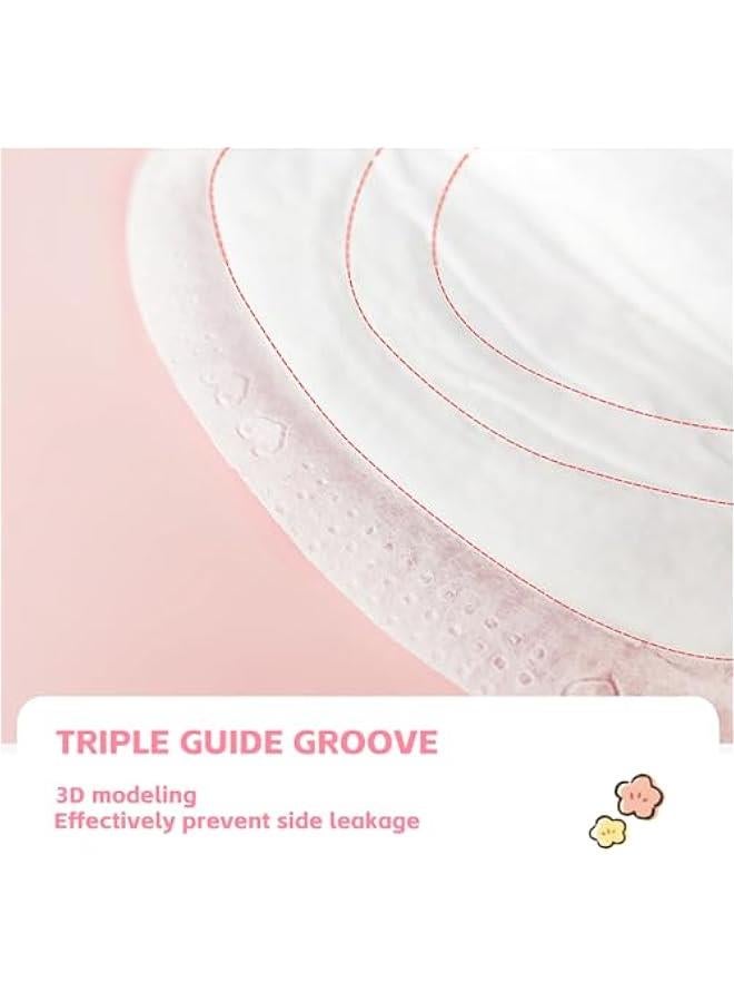 رينكس وسادات رضاعة للاستعمال مرة ة، وسادات اعمة محمولة، وسادات رضاعة فائقة الامتصاص، اعمة للشرة الحساسة، محكمة الغلق شكل في للظافة والسفر 100 قطعة) - Image 5